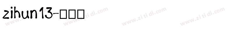 zihun13字体转换