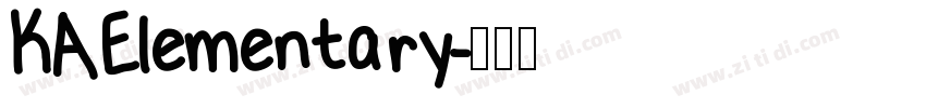 KAElementary字体转换