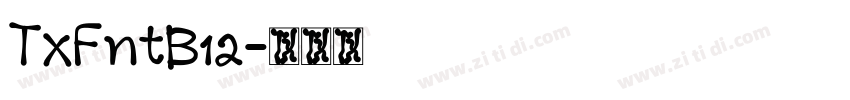 TxFntB12字体转换