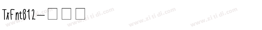 TxFntB12字体转换