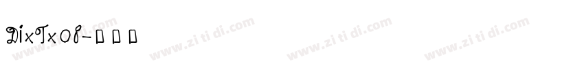 DixTx08字体转换