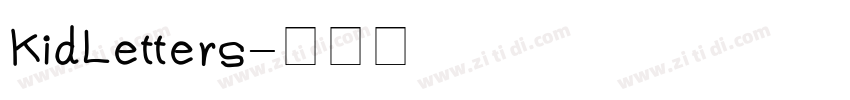 KidLetters字体转换