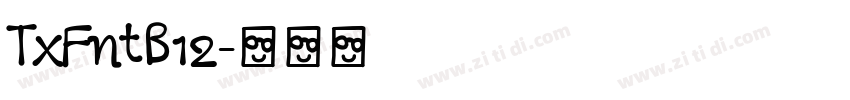 TxFntB12字体转换