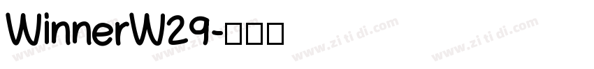WinnerW29字体转换