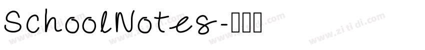 SchoolNotes字体转换