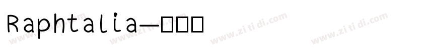 Raphtalia字体转换