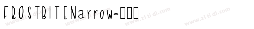 FROSTBITENarrow字体转换