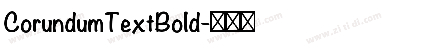CorundumTextBold字体转换