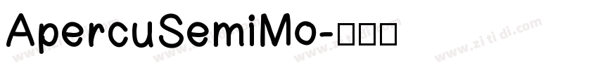 ApercuSemiMo字体转换