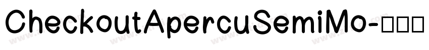 CheckoutApercuSemiMo字体转换