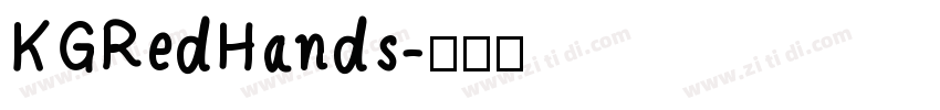 KGRedHands字体转换
