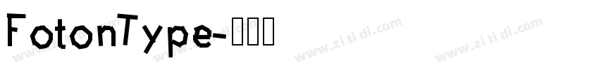 FotonType字体转换