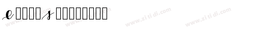 EileeSmith字体转换