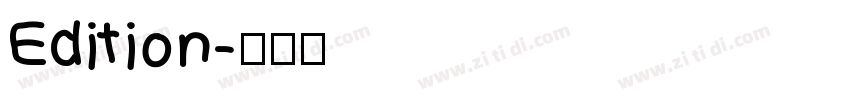 Edition字体转换