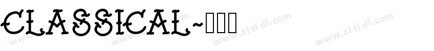 classical字体转换