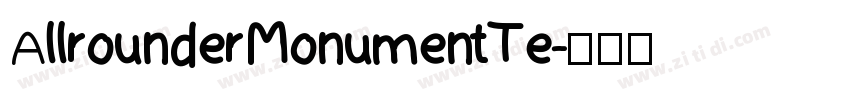 AllrounderMonumentTe字体转换