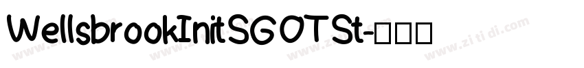 WellsbrookInitSGOTSt字体转换
