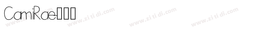 CamiRae字体转换