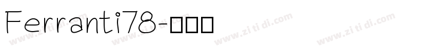 Ferranti78字体转换