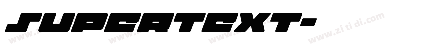 Supertext字体转换