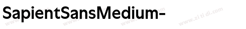 SapientSansMedium字体转换