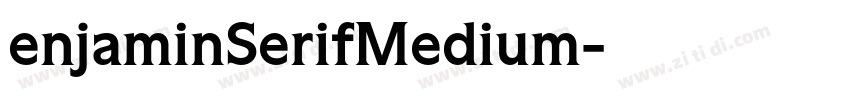 enjaminSerifMedium字体转换