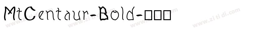 MtCentaur-Bold字体转换
