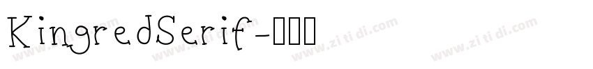 KingredSerif字体转换