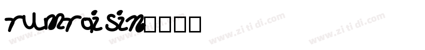 rumraisin字体转换