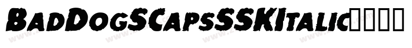 BadDogSCapsSSKItalic字体转换