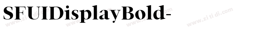 SFUIDisplayBold字体转换