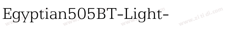 Egyptian505BT-Light字体转换