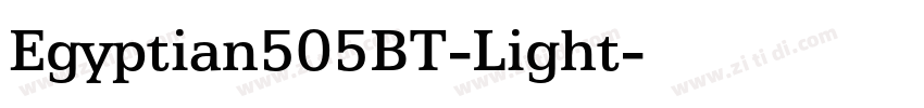 Egyptian505BT-Light字体转换