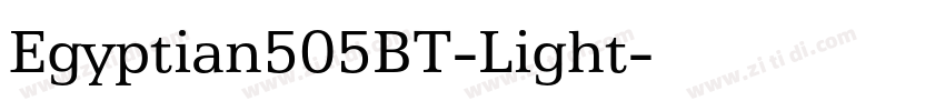 Egyptian505BT-Light字体转换