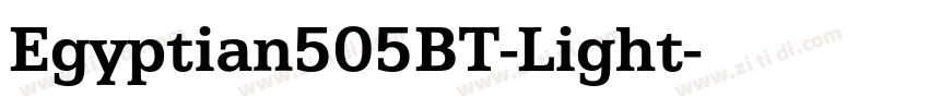 Egyptian505BT-Light字体转换