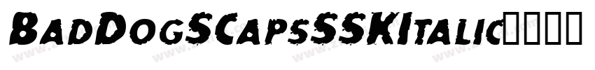 BadDogSCapsSSKItalic字体转换
