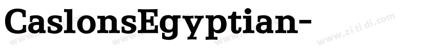 CaslonsEgyptian字体转换