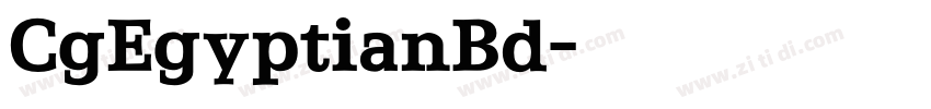 CgEgyptianBd字体转换