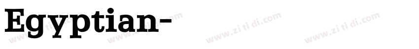 Egyptian字体转换