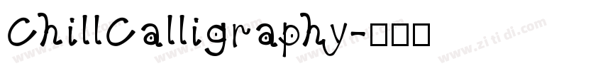 ChillCalligraphy字体转换