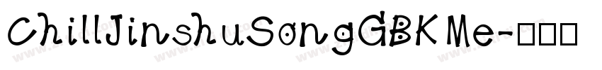 ChillJinshuSongGBKMe字体转换