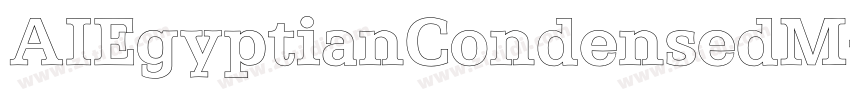 AIEgyptianCondensedM字体转换