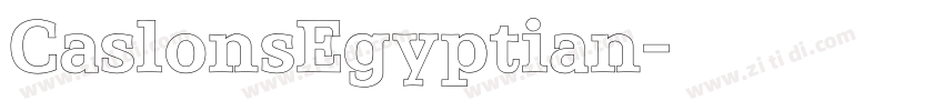 CaslonsEgyptian字体转换