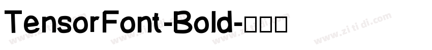 TensorFont-Bold字体转换