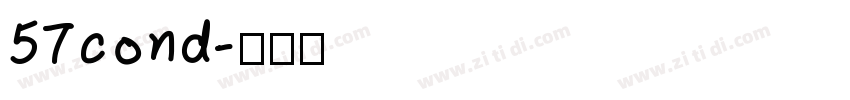57cond字体转换