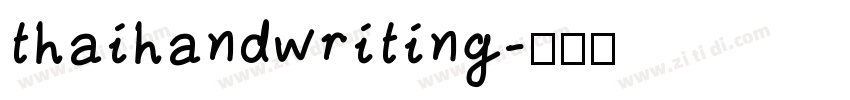 thaihandwriting字体转换