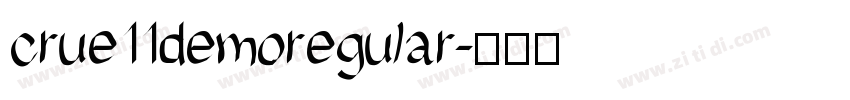 crue11demoregular字体转换