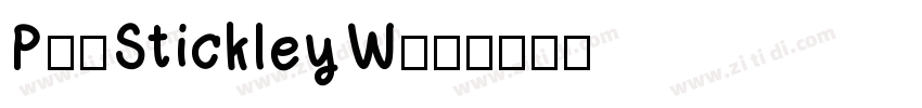 P22StickleyW03字体转换