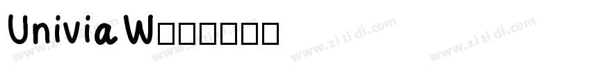 UniviaW03字体转换