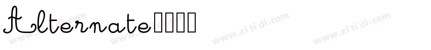 Alternate字体转换